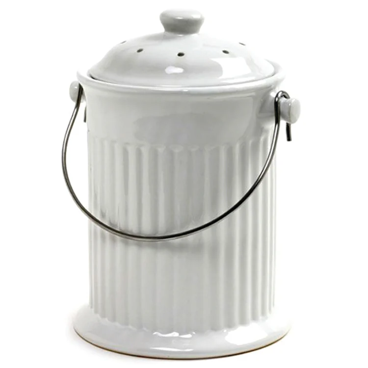 1-Gallon Ceramic Compost Keeper - Image 3