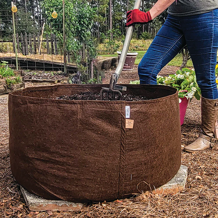 100 Gallon Brown Fabric Planter - Image 2