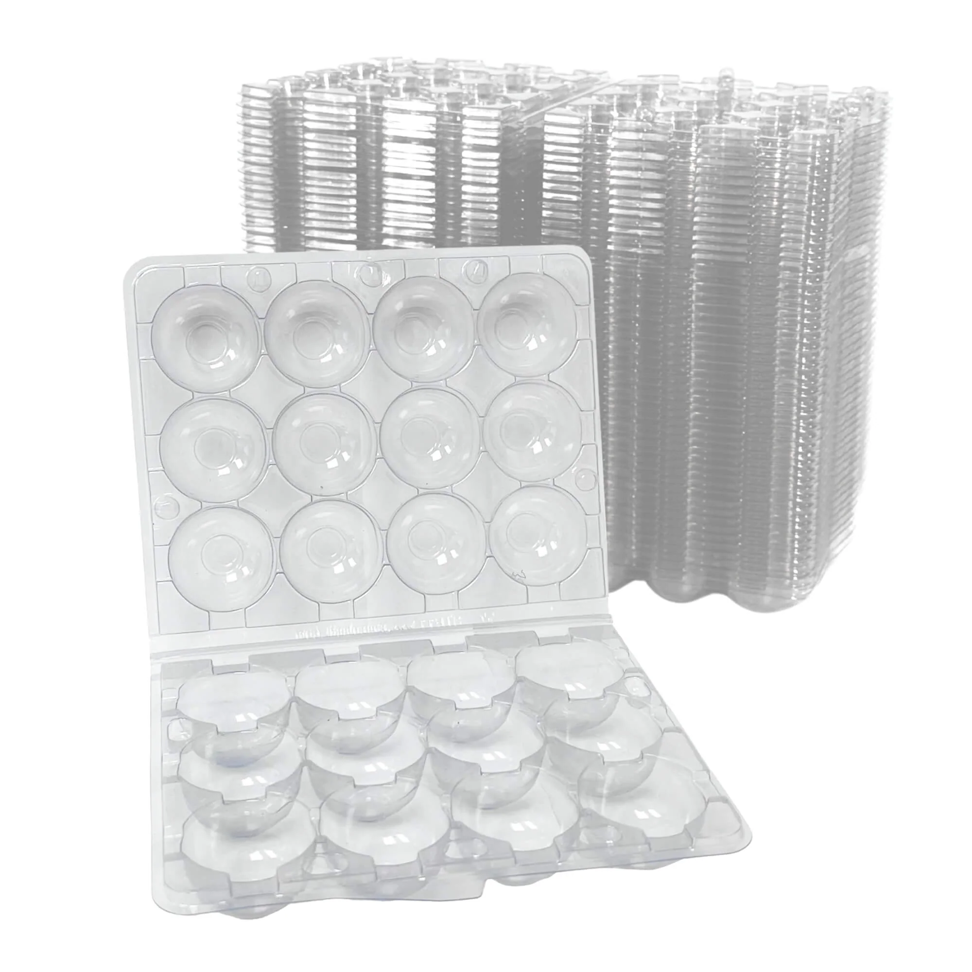 12-Egg Carton (Quail) - Clear Plastic - Image 8