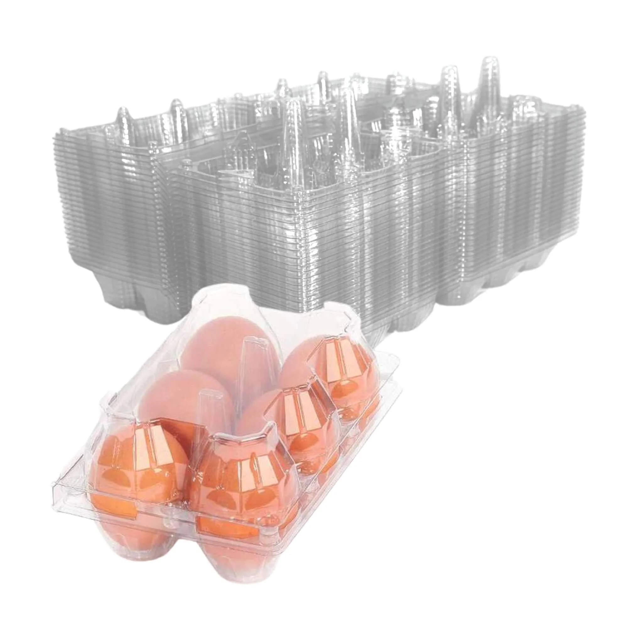 6-Egg Carton - Clear Plastic - Image 7