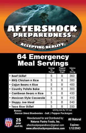 64 Emergency Food Servings Box - Image 3
