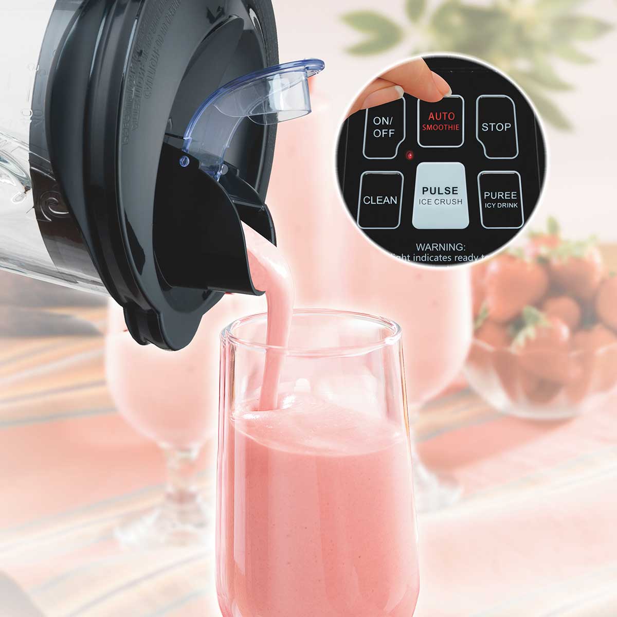 Smoothie Smart™ 40 oz. Blender with Glass Jar - Image 5