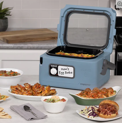8-Quart Nomad™ Traveling Slow Cooker — Blue - Image 4