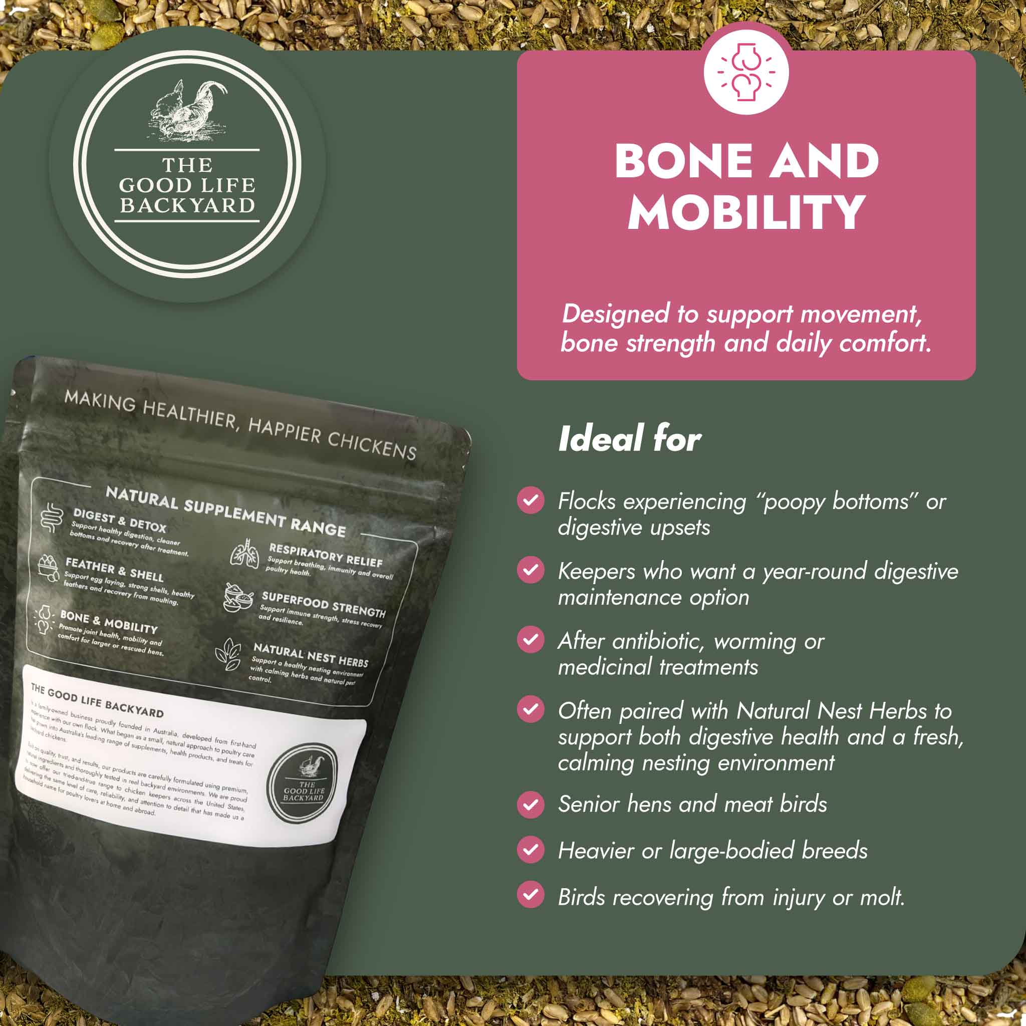 Bone and Mobility - Natural Joint & Bone Support for Chickens - Image 3