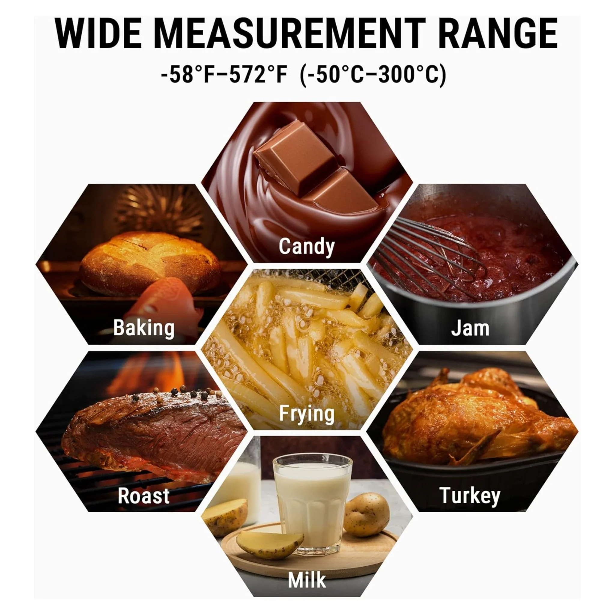 ThermoPro TP509 Instant Read Meat Thermometer with Pot Clip - Image 7